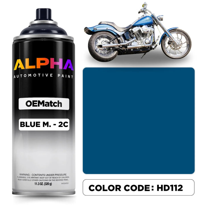 Harley-Davidson Blue Metallic 2C HD112 | OEMatch Spray Can