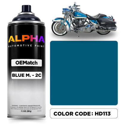Harley-Davidson Blue Metallic 2C HD113 | OEMatch Spray Can