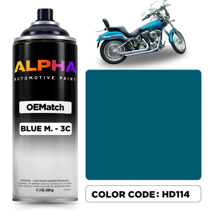 Harley-Davidson Blue Metallic 3C HD114 | OEMatch Spray Can