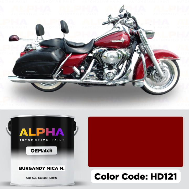 Harley-Davidson Burgundy Mica Metallic HD121 | OEMatch Basecoat