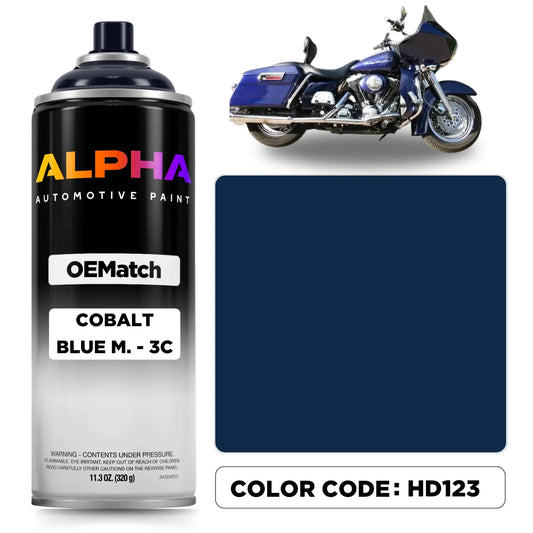 Harley-Davidson Cobalt Blue Metallic 3C HD123 | OEMatch Spray Can