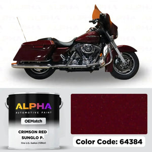 Harley-Davidson Crimson Red Sunglo P. 64384 | OEMatch Basecoat