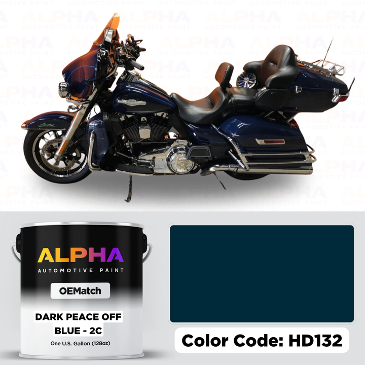 Harley-Davidson Dark Peace Officer Blue - 2C HD132 | OEMatch Basecoat