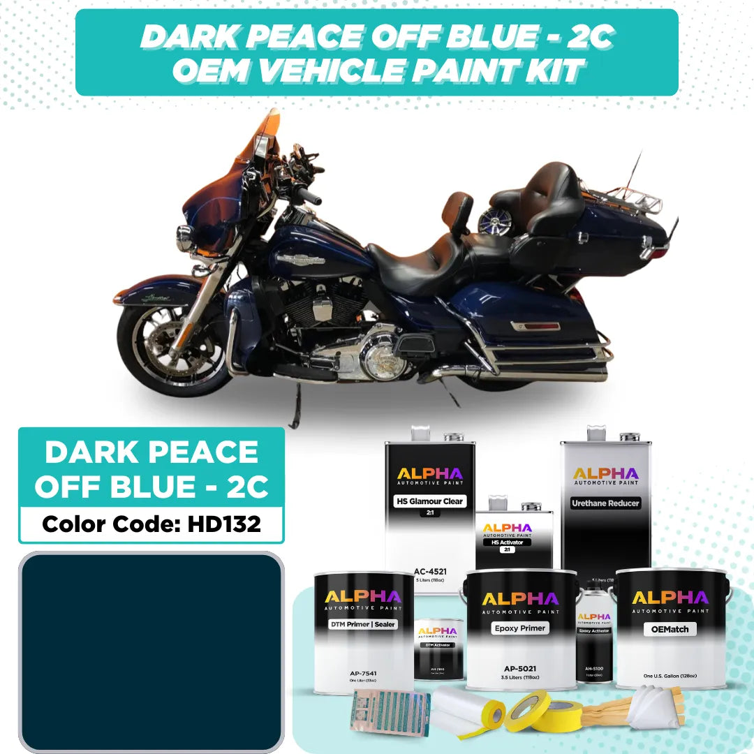 Harley-Davidson Dark Peace Officer Blue - 2C HD132 | OEMatch Vehicle Paint Kit