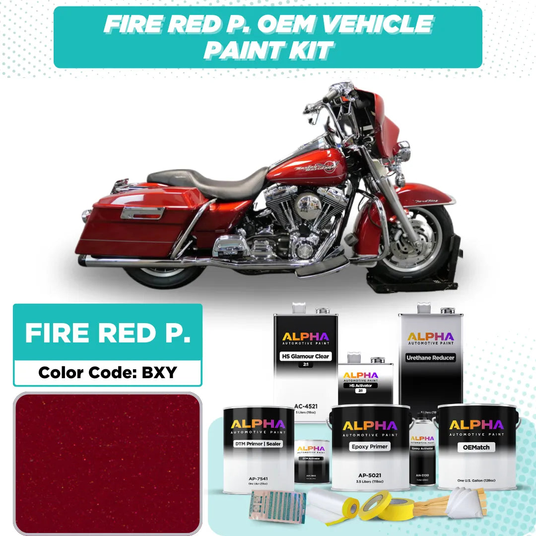 Harley-Davidson Fire Red Pearl BXY | OEMatch Vehicle Paint Kit