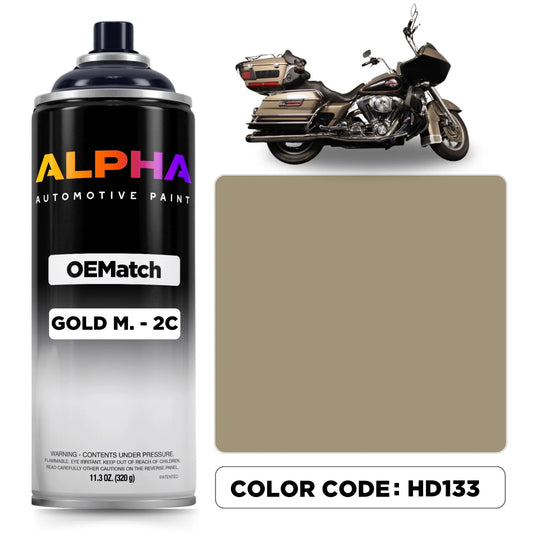 Harley-Davidson Gold Metallic - 2C HD133 | OEMatch Spray Can