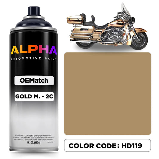 Harley-Davidson Gold Metallic 2C HD119 | OEMatch Spray Can