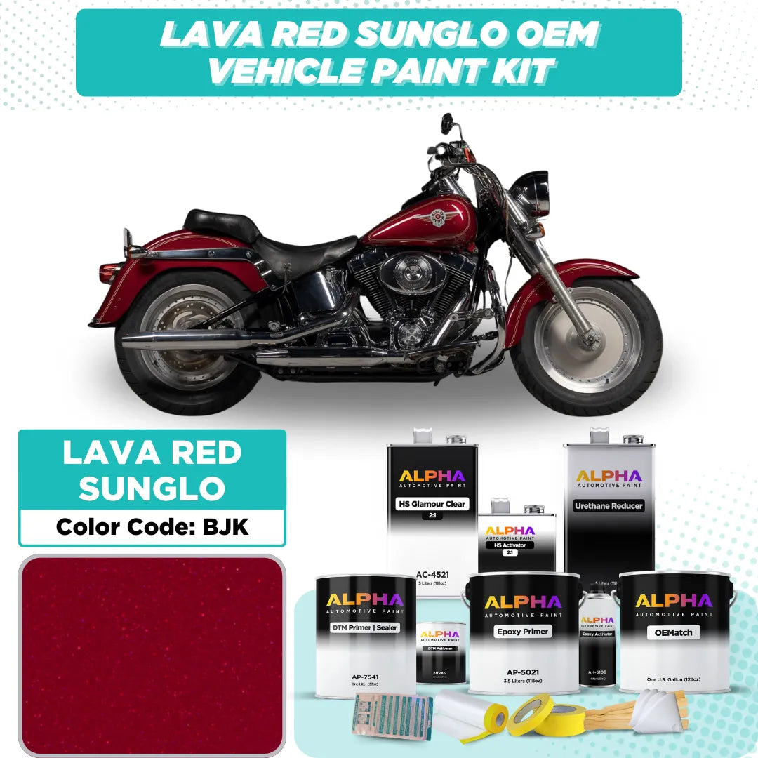 Harley-Davidson Lava Red Sunglo BJK | OEMatch Vehicle Paint Kit