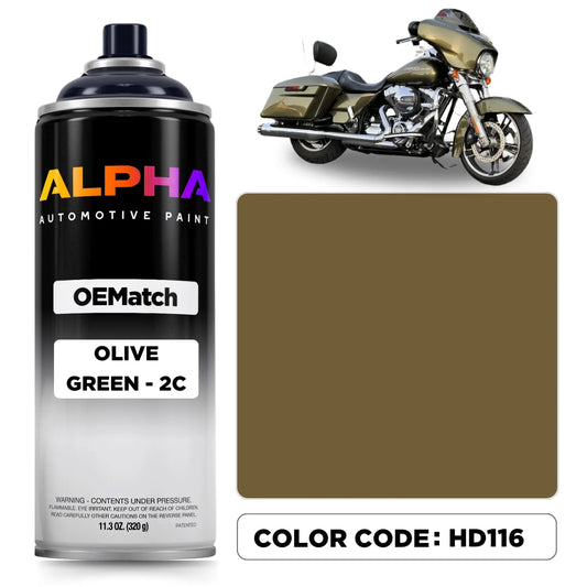 Harley-Davidson Olive Green - 2C HD116 | OEMatch Spray Can