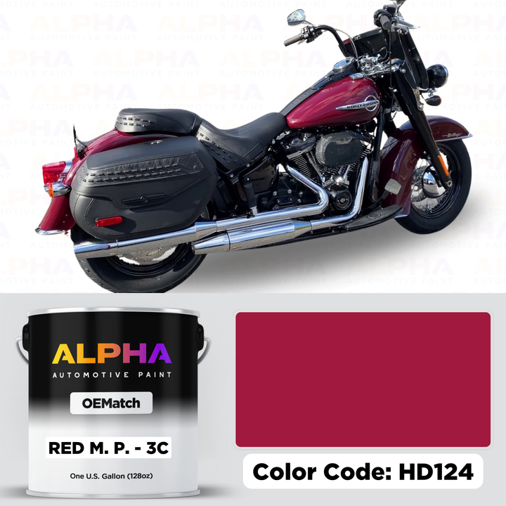 Harley-Davidson Red M. P. - 3C HD124 | OEMatch Basecoat