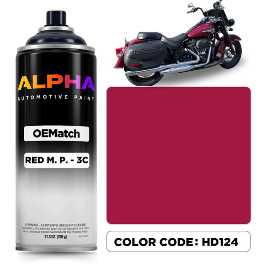 Harley-Davidson Red M. P. - 3C HD124 | OEMatch Spray Can