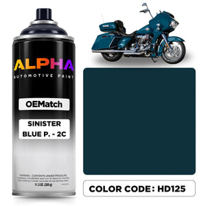 Harley-Davidson Sinister Blue Pearl 2C HD125 | OEMatch Spray Can