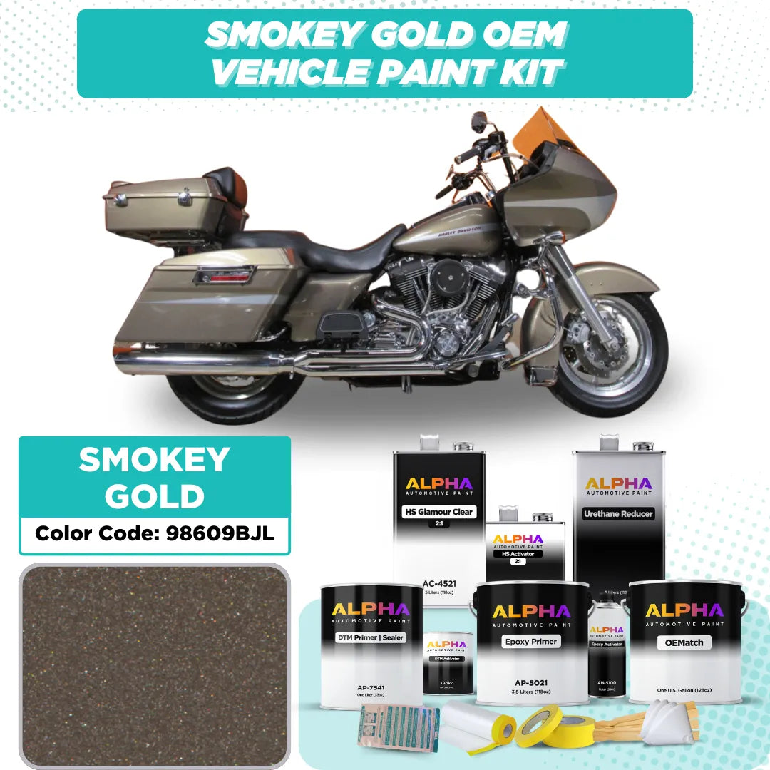 Harley-Davidson Smokey Gold 98609BJL | OEMatch Vehicle Paint Kit