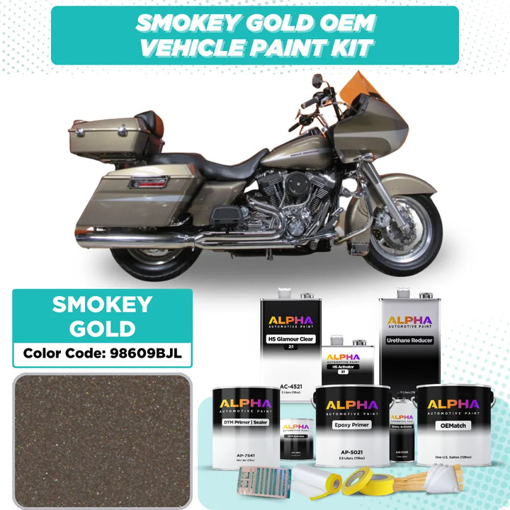 Harley-Davidson Smokey Gold 98609BJL | OEMatch Vehicle Paint Kit