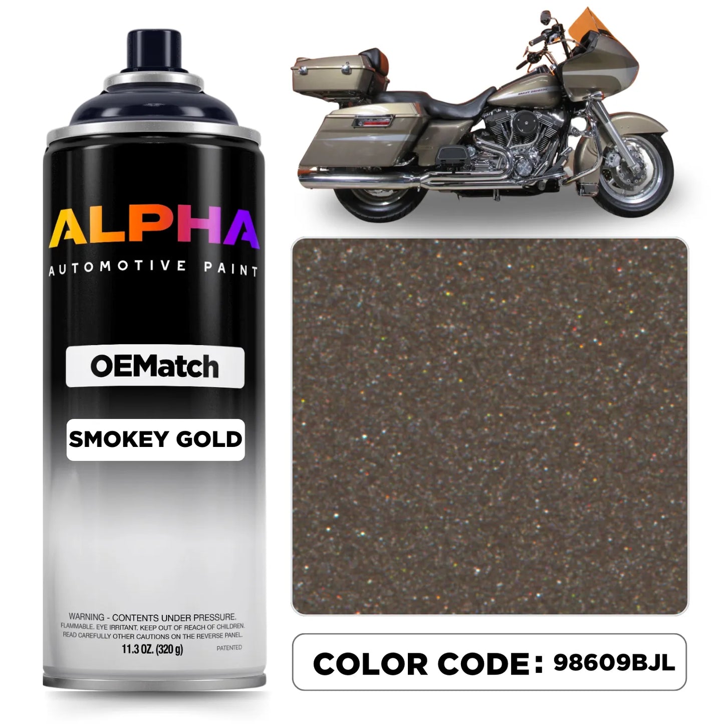 Harley-Davidson Smokey Gold 98609BJL | OEMatch Spray Can