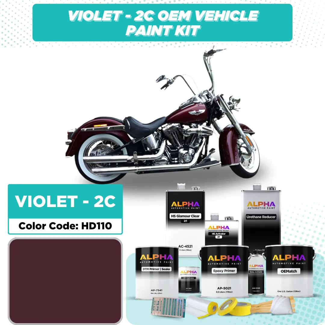 Harley-Davidson Violet 2C HD110 | OEMatch Vehicle Paint Kit