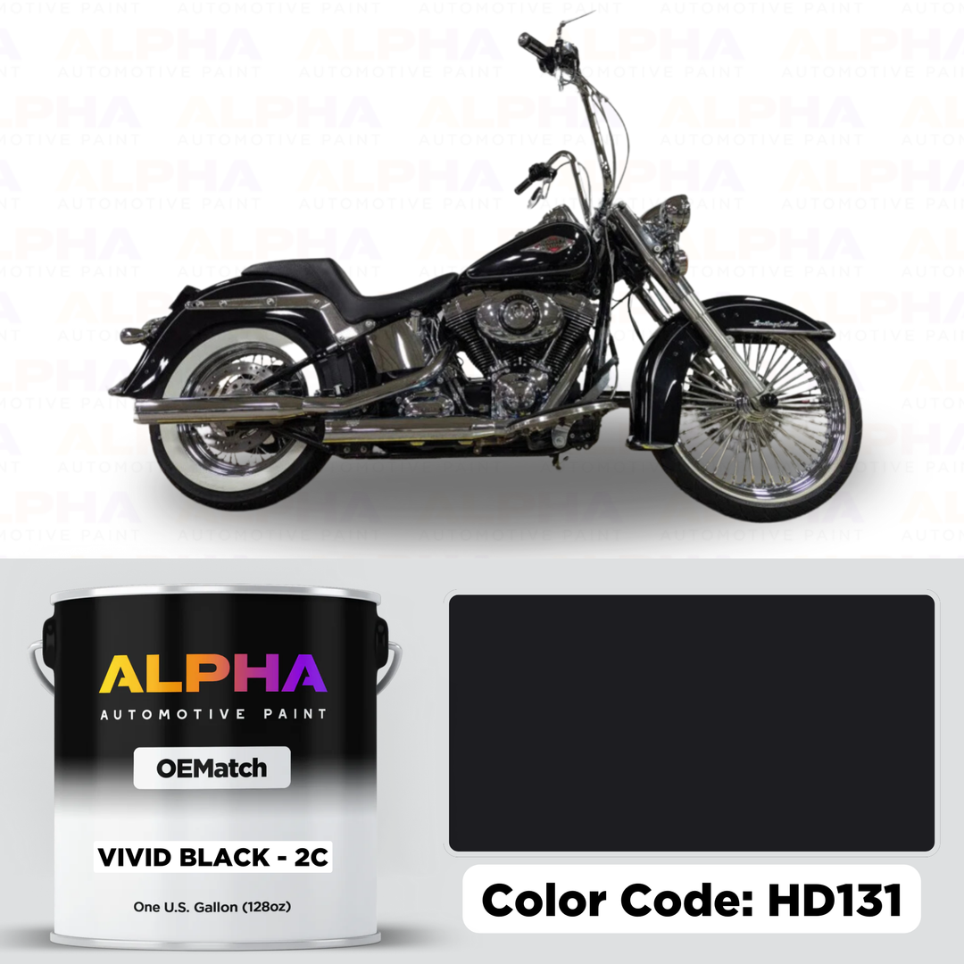 Harley-Davidson Vivid Black 2C HD131 | OEMatch Basecoat