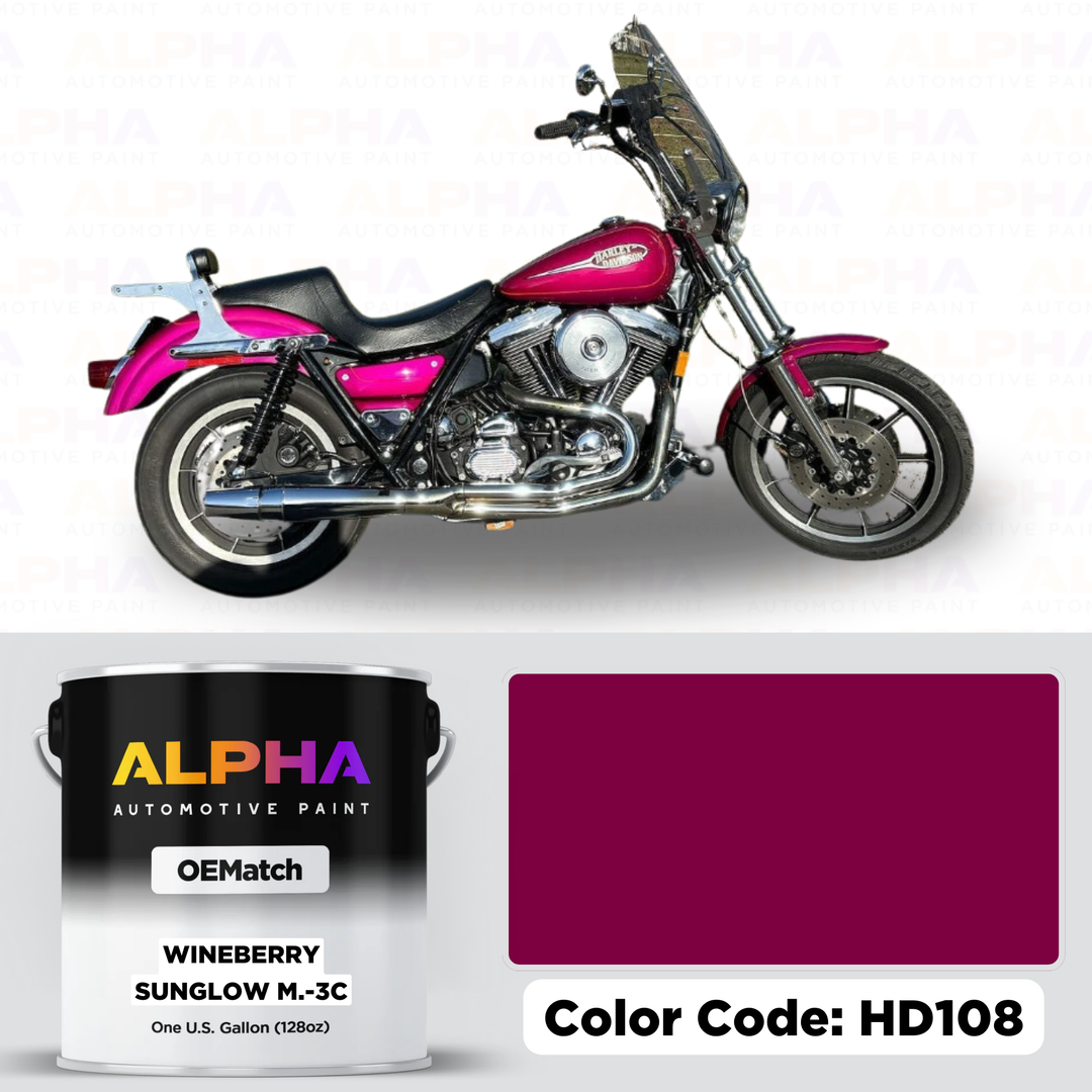 Harley-Davidson Wineberry Sunglow M.-3C HD108 | OEMatch Basecoat