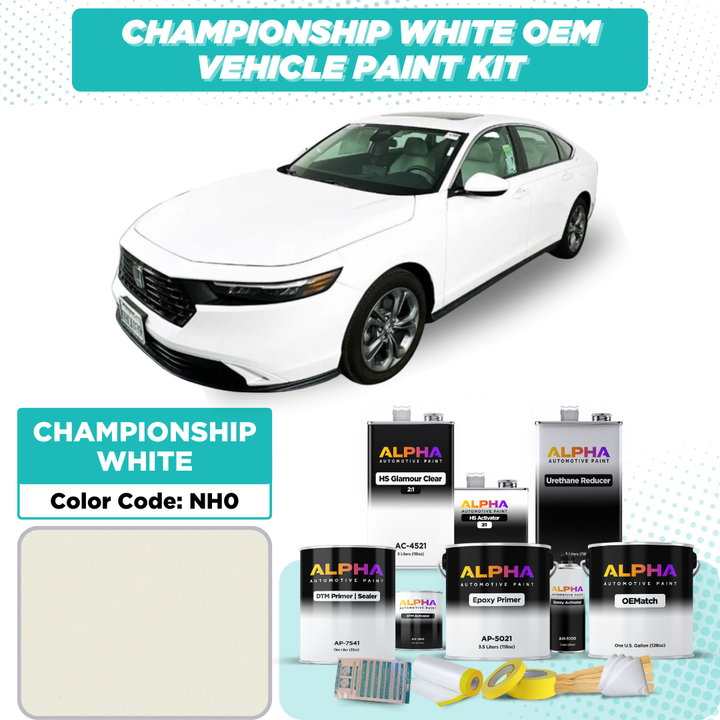 Honda Championship White NH0 | OEMatch Vehicle Paint Kit