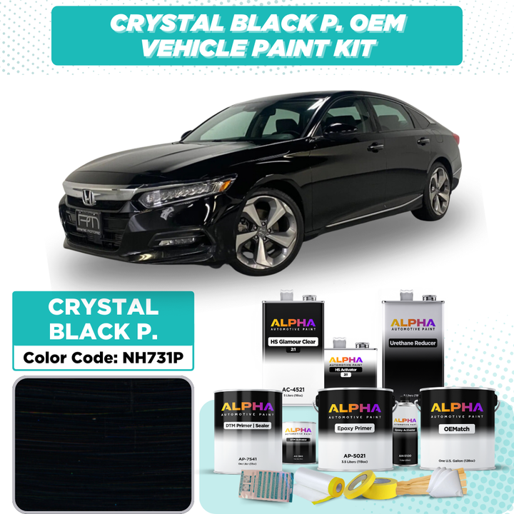 Honda Crystal Black Pearl NH731P | OEMatch Vehicle Paint Kit