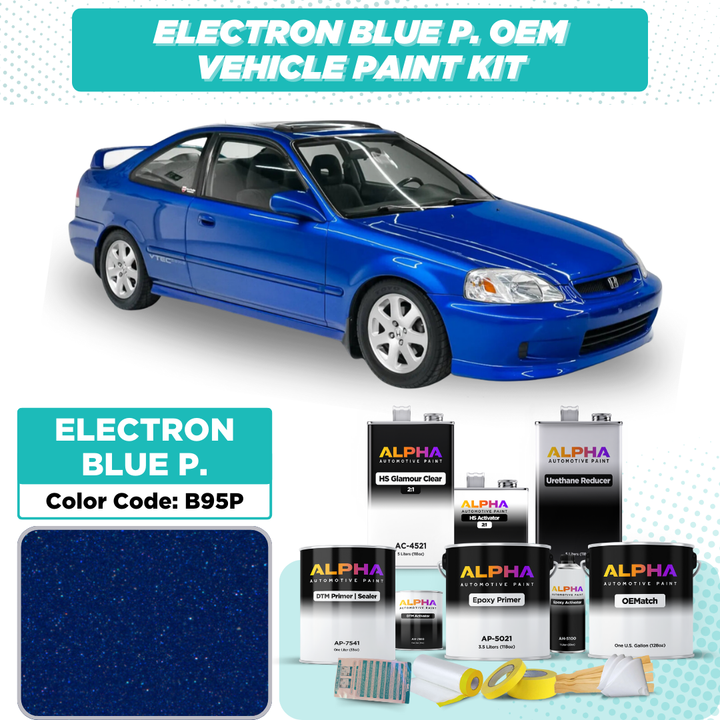 Honda Electron Blue Pearl B95P | OEMatch Vehicle Paint Kit