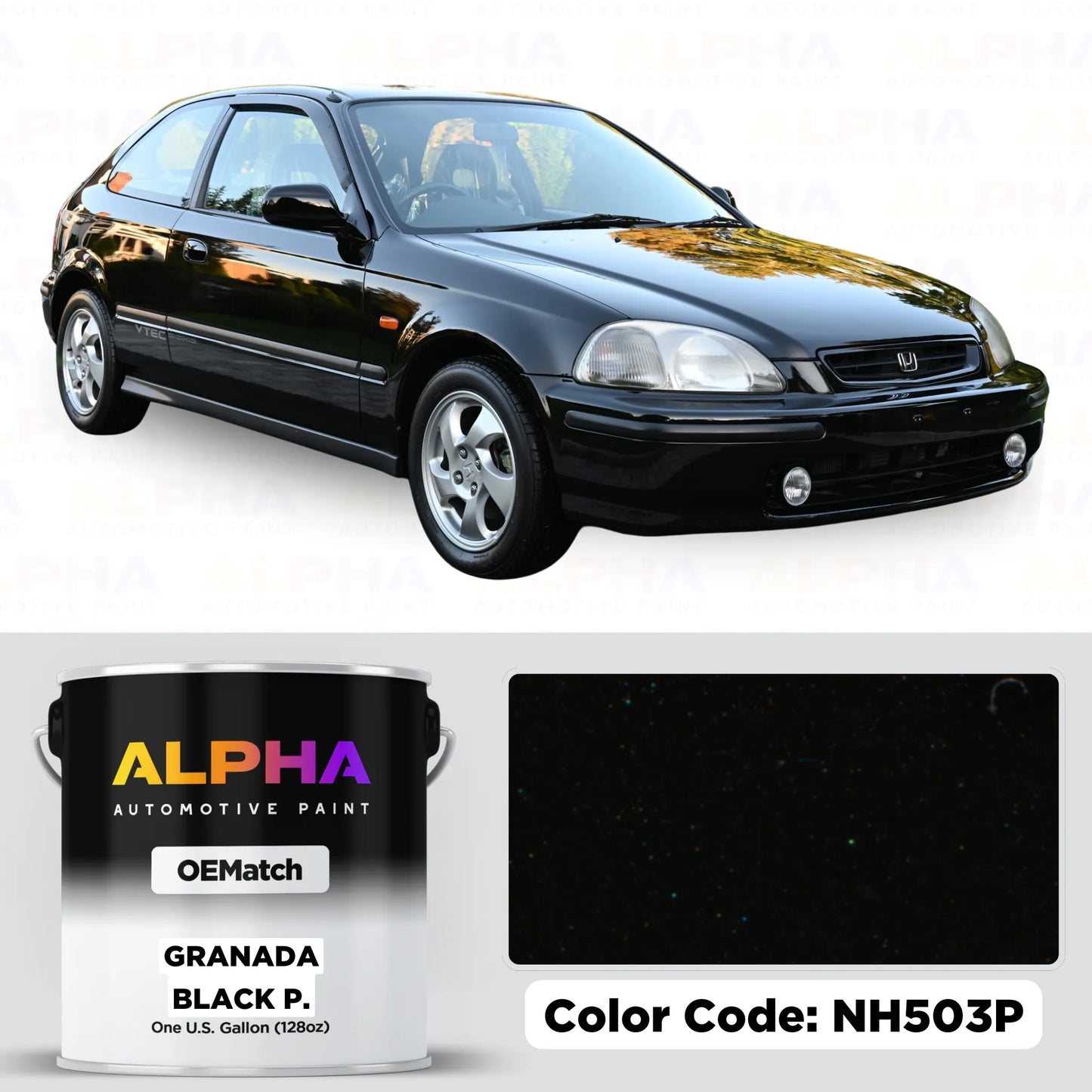 Honda Granada Black Pearl NH503P | OEMatch Basecoat
