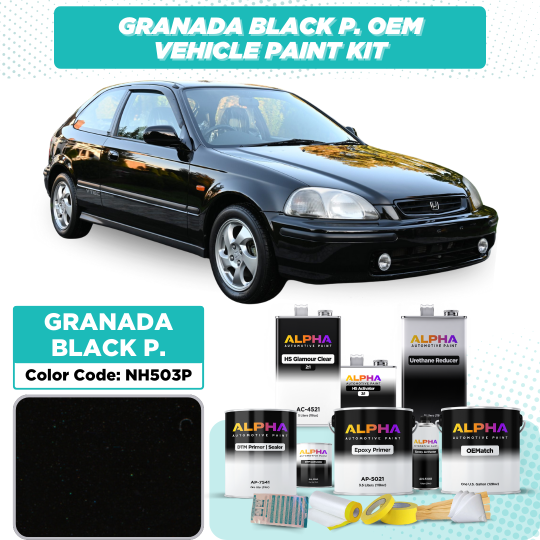 Honda Granada Black Pearl NH503P | OEMatch Vehicle Paint Kit