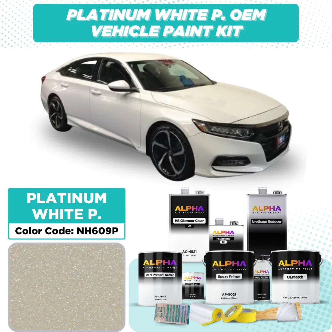 Honda Platinum White Pearl NH609P | OEMatch Vehicle Paint Kit