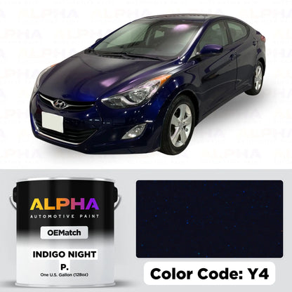 Hyundai Indigo Night Pearl Y4 / Y4U | OEMatch Basecoat