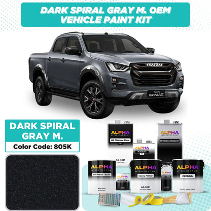 Isuzu Dark Spiral Gray Metallic 805K / 62-805K | OEMatch Vehicle Paint Kit
