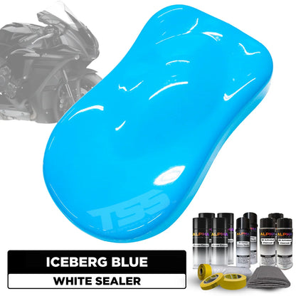 Iceberg Blue Motorcycle Paint Kit