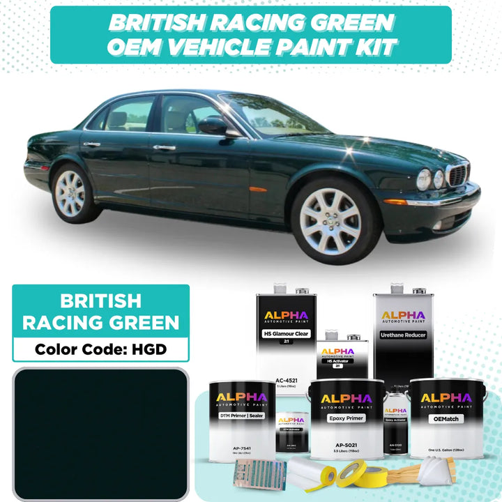 Jaguar British Racing Green HGD | OEMatch Vehicle Paint Kit