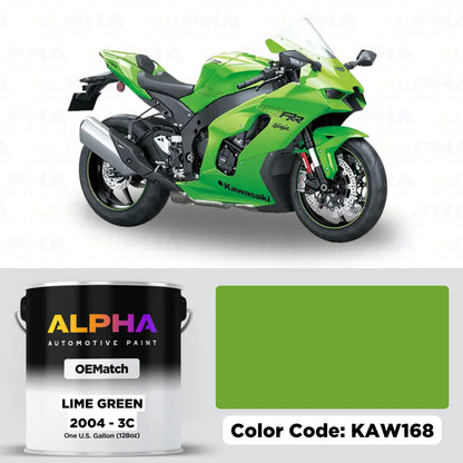 Kawasaki Motorcycle Lime Green 2004 - 3C KAW168 | OEMatch Basecoat