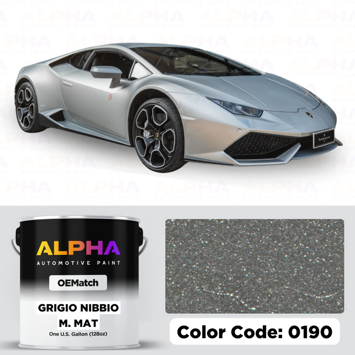 LAMBORGHINI GRIGIO NIBBIO M. MAT 0190 | OEMatch Basecoat