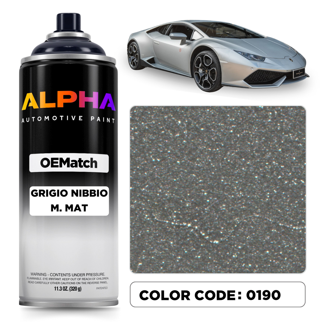 LAMBORGHINI GRIGIO NIBBIO M. MAT 0190 | OEMatch Spray Can