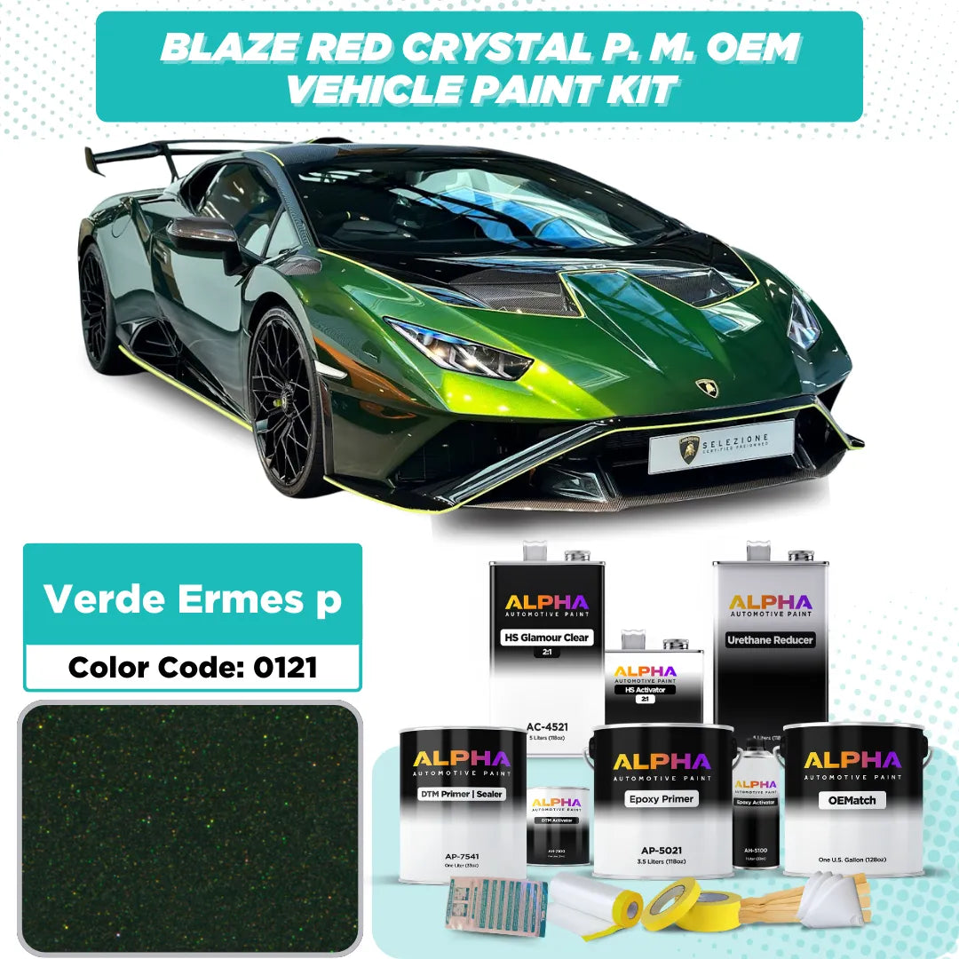 LAMBORGHINI VERDE ERMES P. X. 0121 | OEMatch Vehicle Paint Kit