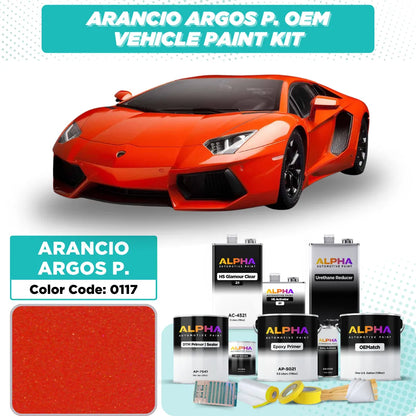 Lamborghini Arancio Argos Pearl 0117 | OEMatch Vehicle Paint Kit
