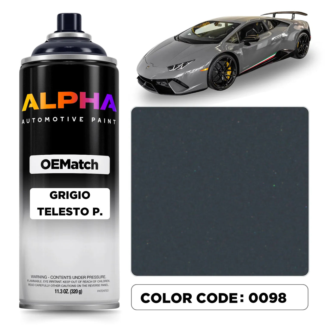 Lamborghini Grigio Telesto Pearl 0098 | OEMatch Spray Can