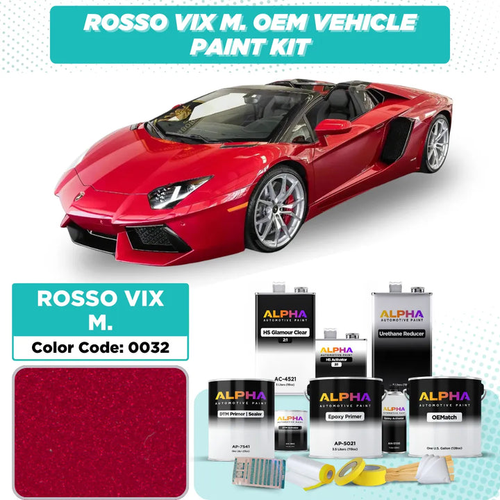 Lamborghini Rosso Efesto 0032 | OEMatch Vehicle Paint Kit