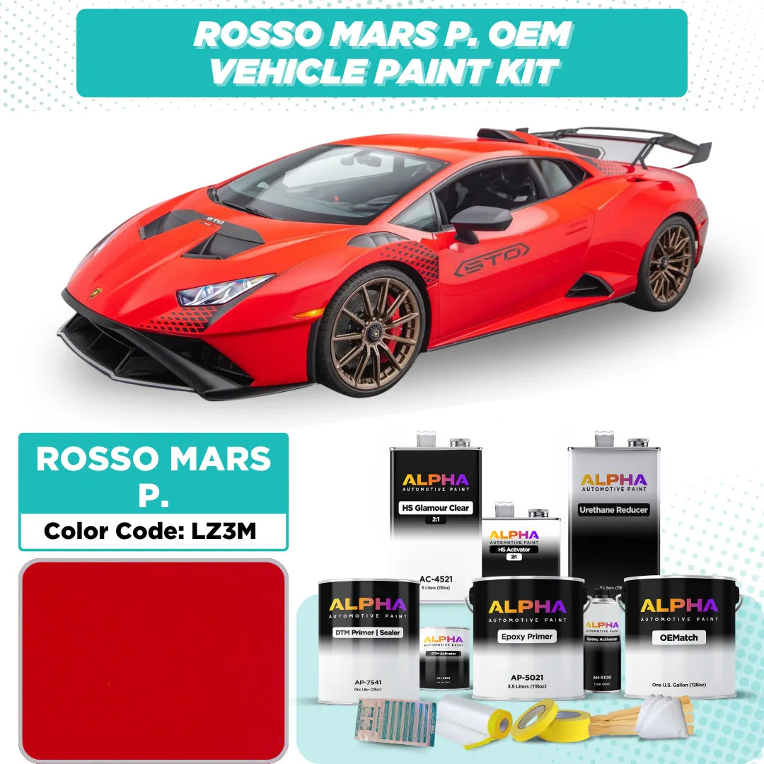 Lamborghini Rosso Mars Pearl LZ3M | OEMatch Vehicle Paint Kit