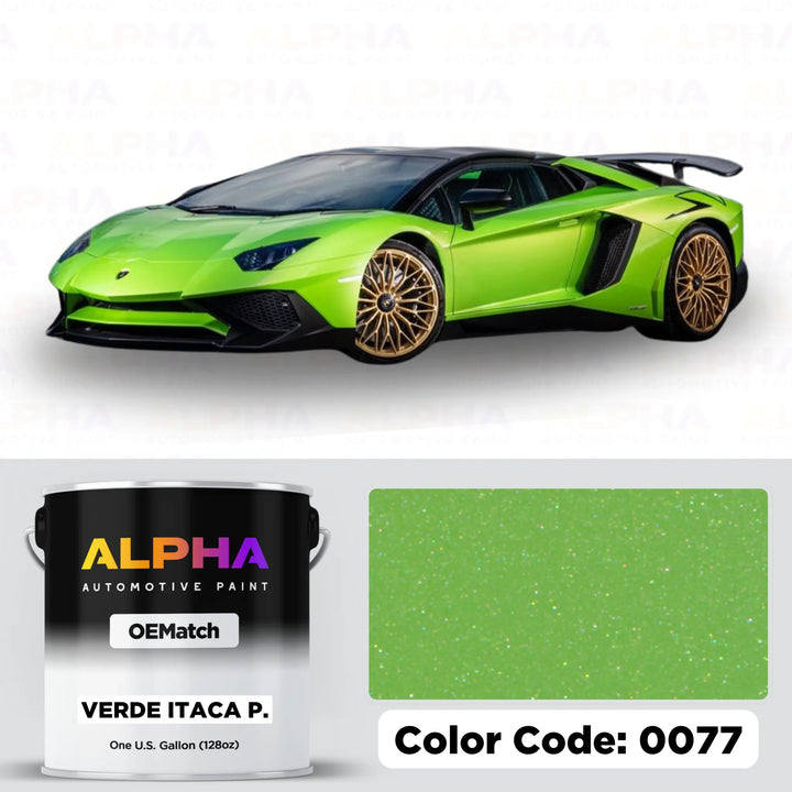 Lamborghini Verde Ithaca 0077 | OEMatch Basecoat