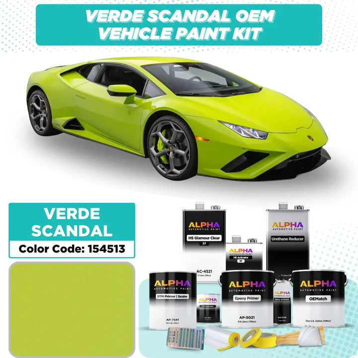 Lamborghini Verde Scandal 154513 | OEMatch Vehicle Paint Kit