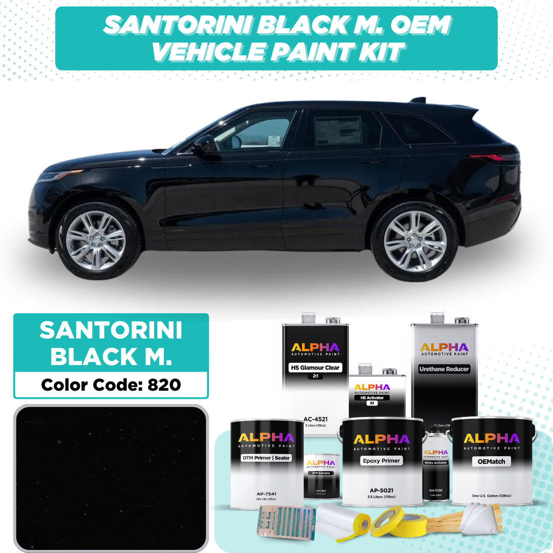 Land Rover Santorini Black Metallic 820 | OEMatch Vehicle Paint Kit