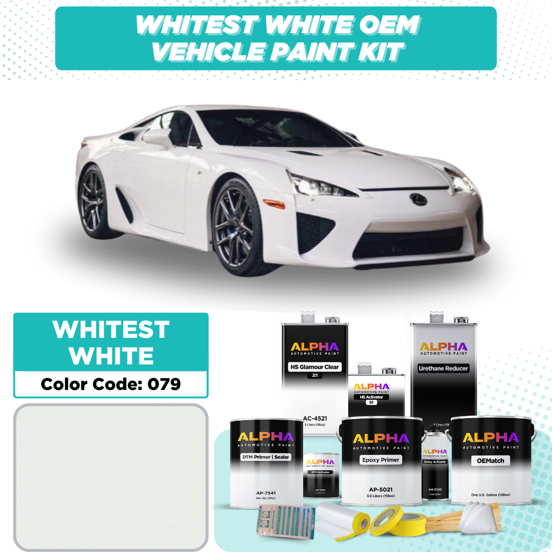 Lexus (LFA) Whitest White 079 | OEMatch Vehicle Paint Kit