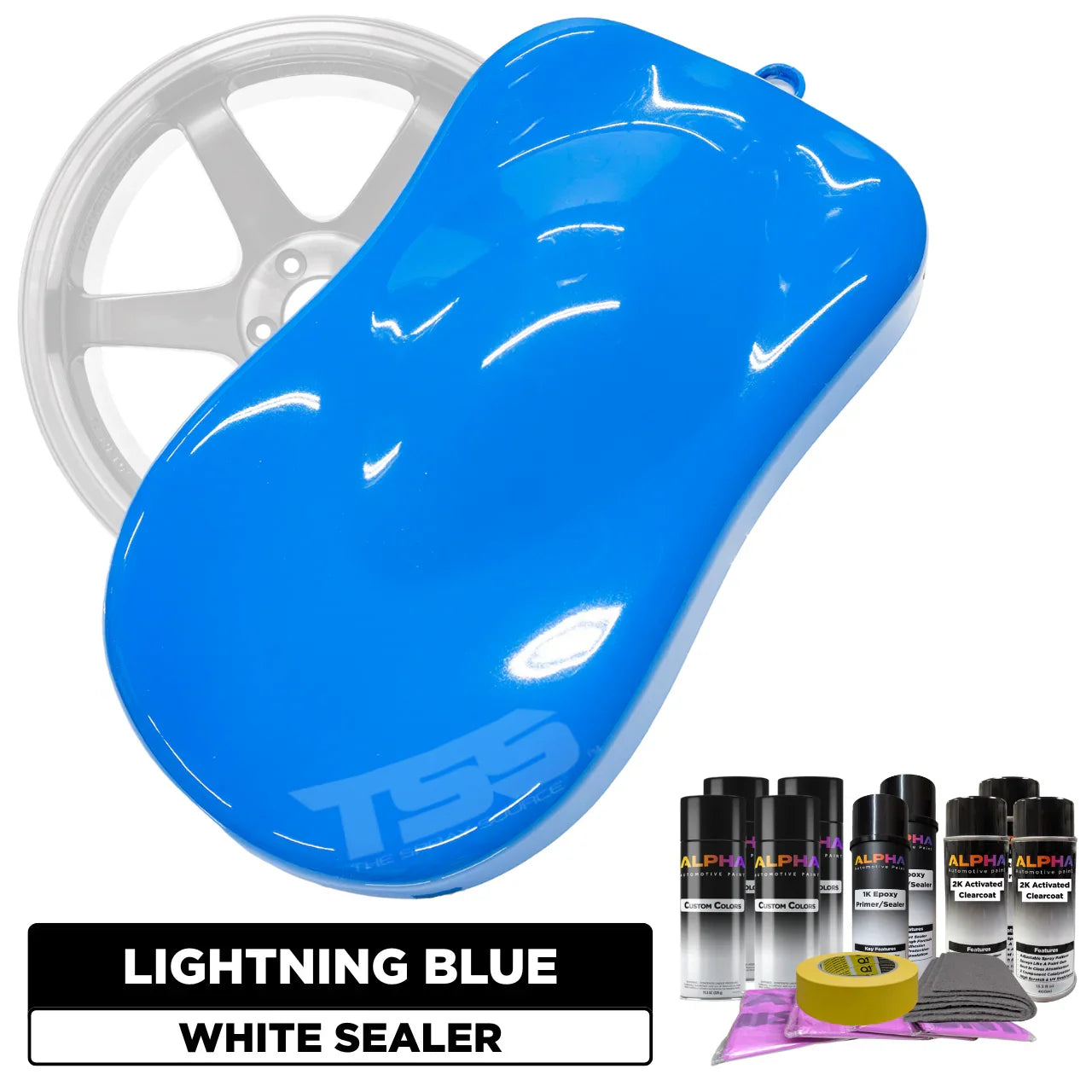 Lightning Blue Wheel Paint Kit