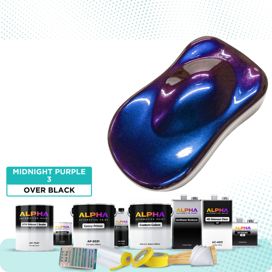 Midnight Purple 3 Alpha Custom Color Vehicle Paint Kit