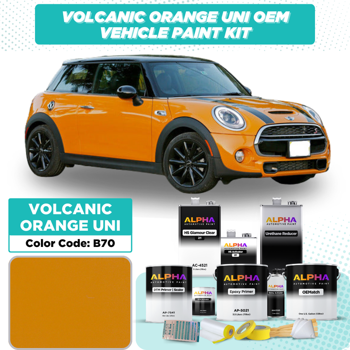 MINI Volcanic Orange Uni B70 | OEMatch Vehicle Paint Kit