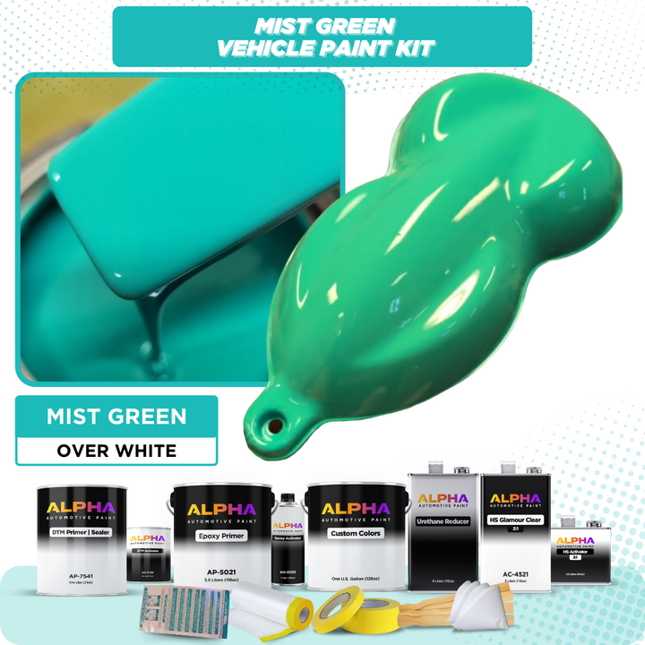 Mist Green Vehicle Paint Kit