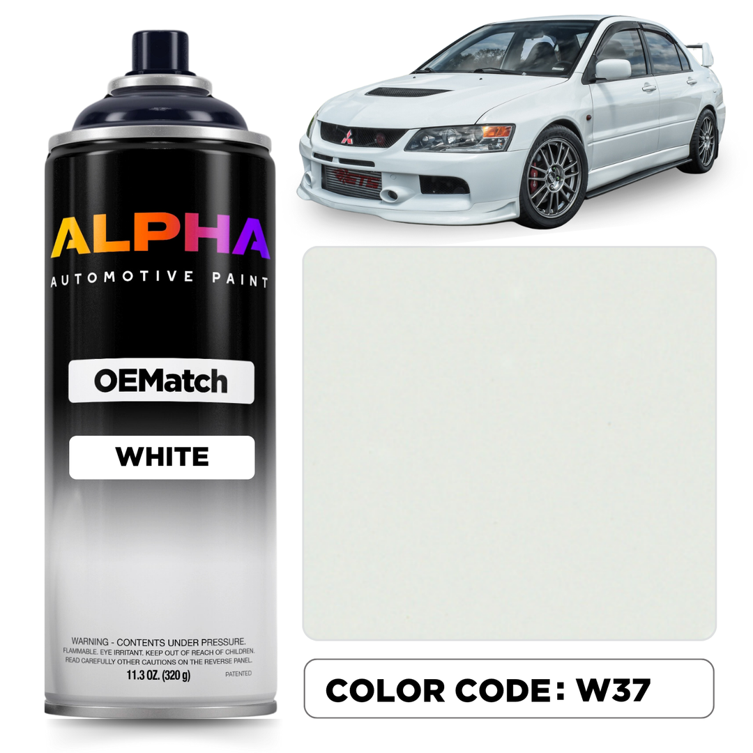 Mitsubishi White W37 | OEMatch Spray Can