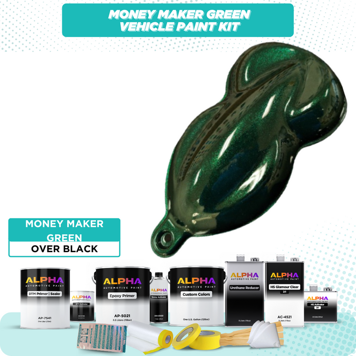 Money Maker Green Vehicle Paint Kit